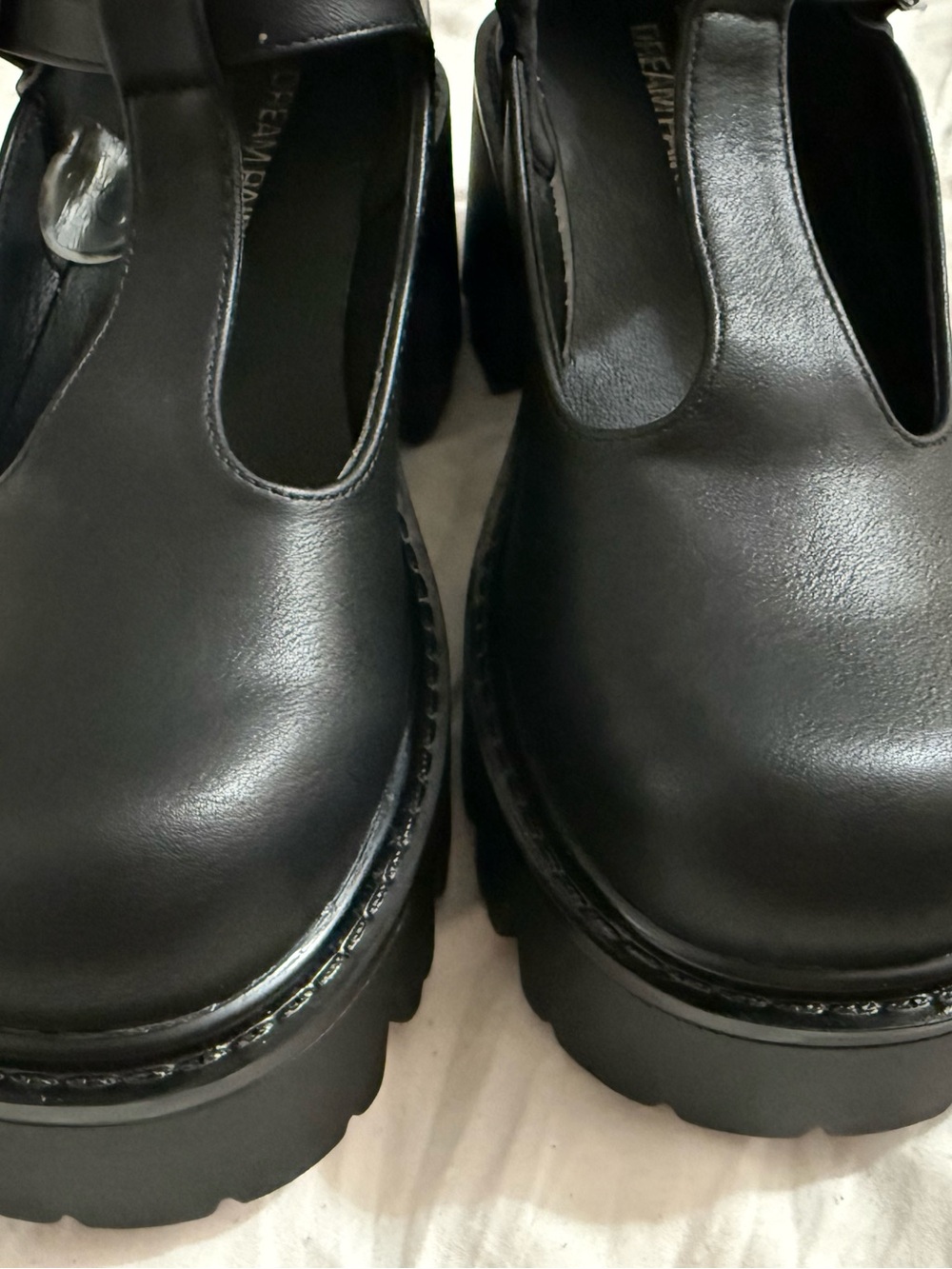 Dream Pairs Black Platform Mary Jane Chunky Heels